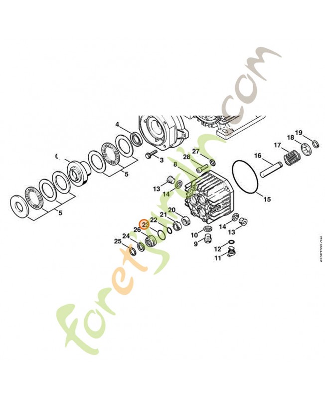 Joint torique 27x2 stihl référence 9645-945-7783