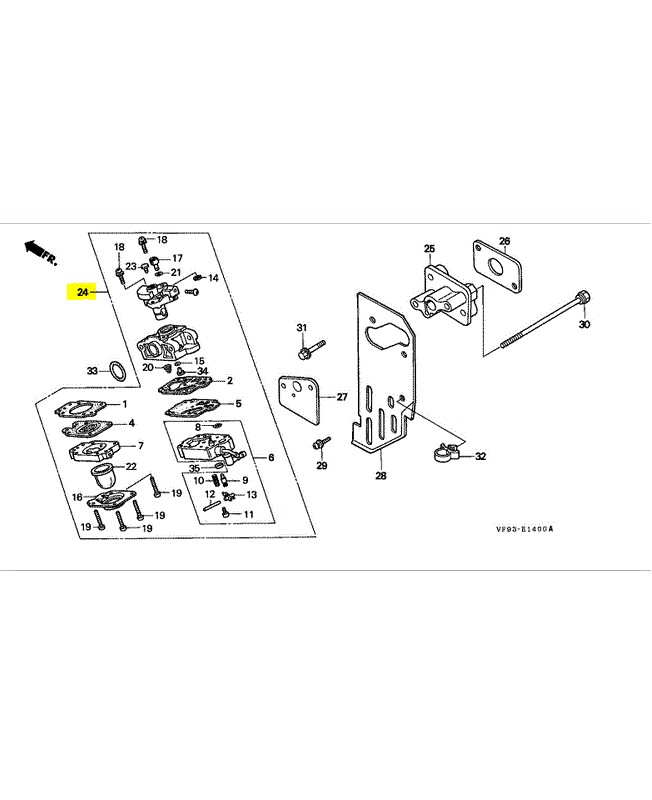 Carburateur 	16100-ZM5-074