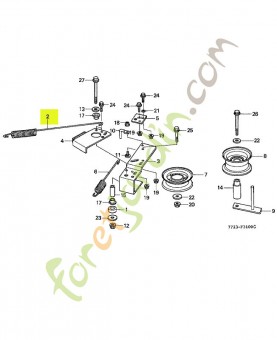 Ressort de bras de tendeu réf. Honda 76122772L00