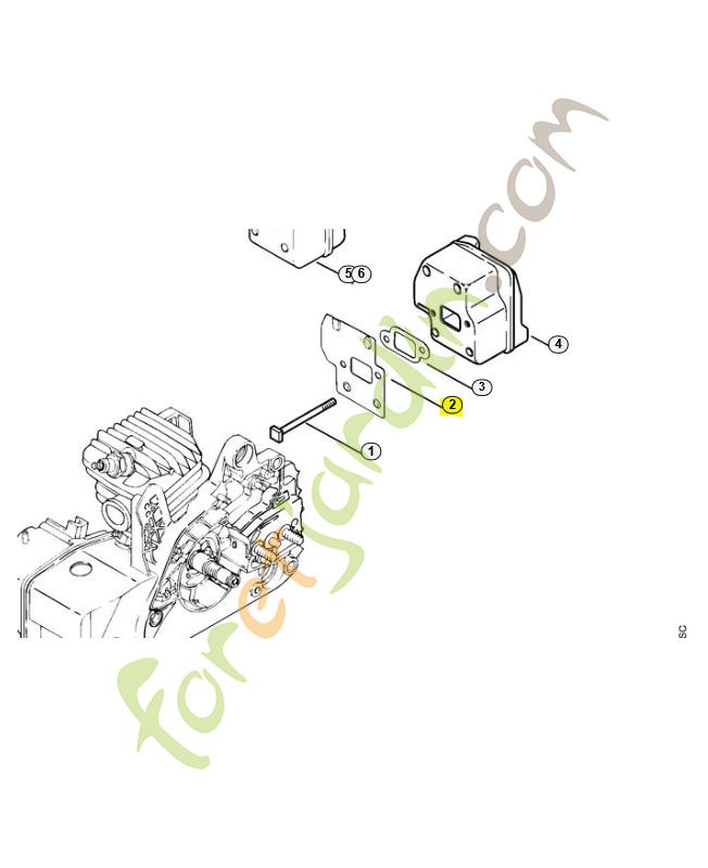 Tole de refroidissement stihl réf 1123-141-3200