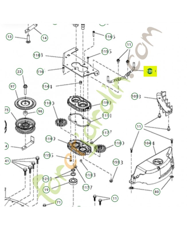 Support réf. Husqvarna 532436991