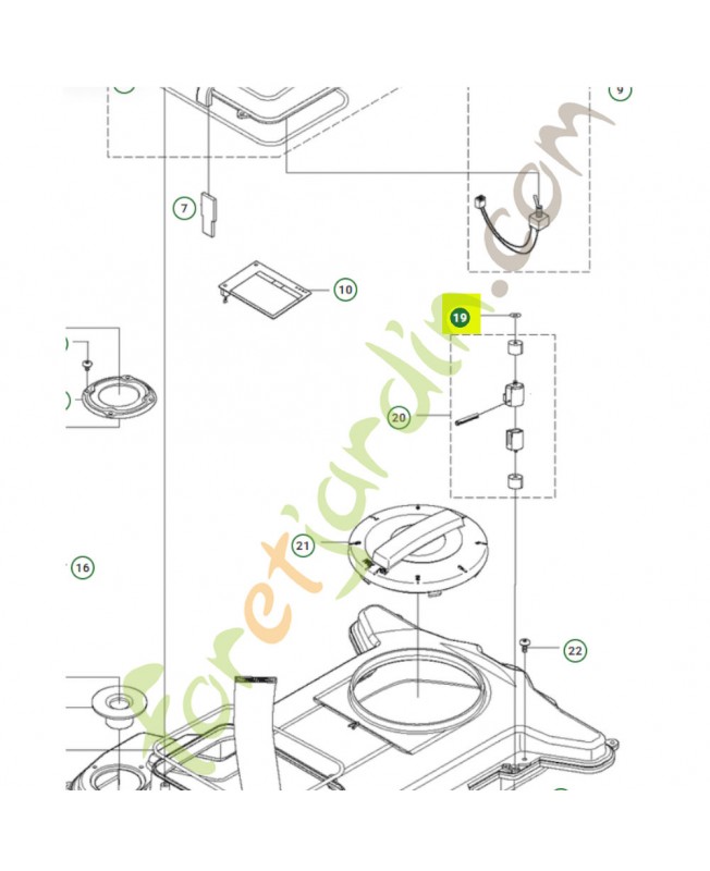 Rondelle de blocage 510747000 - Pièce de détachée Husqvarna