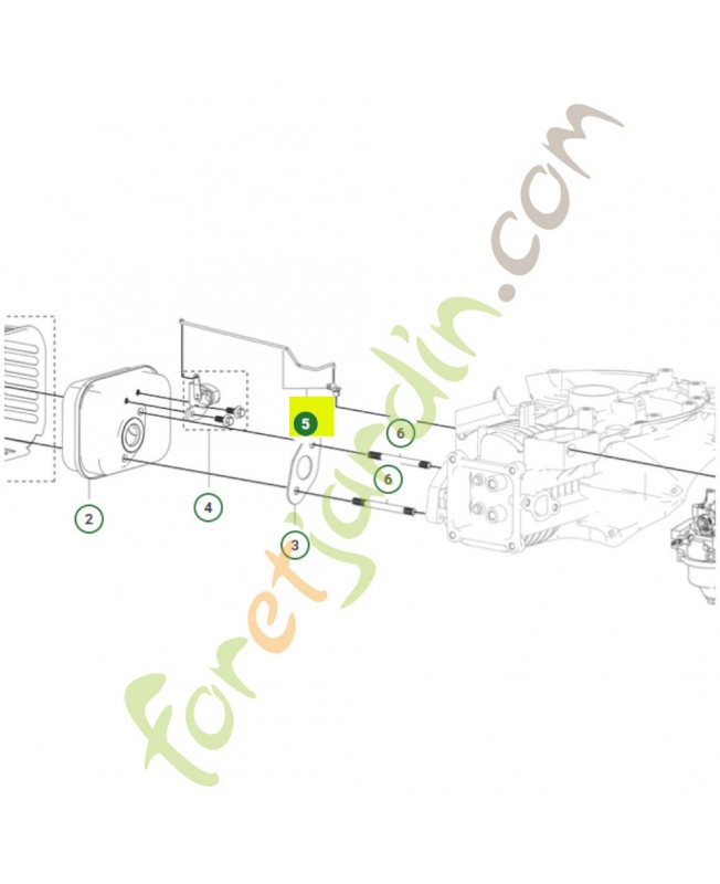 Tige de commande 598684562- Pièce détachée Husqvarna