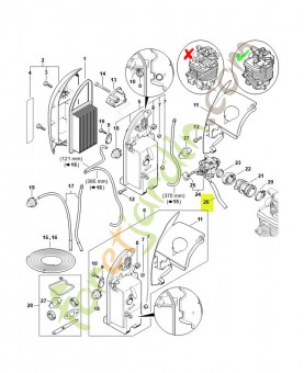 Tuyau impulsion référence 4282-141-8600 stihl
