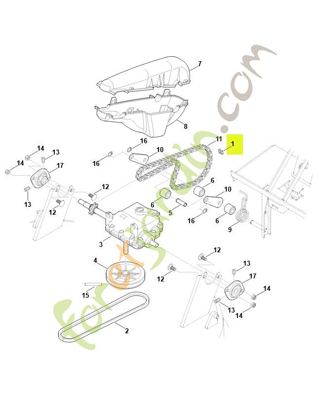 Attache rapide chaine transm.