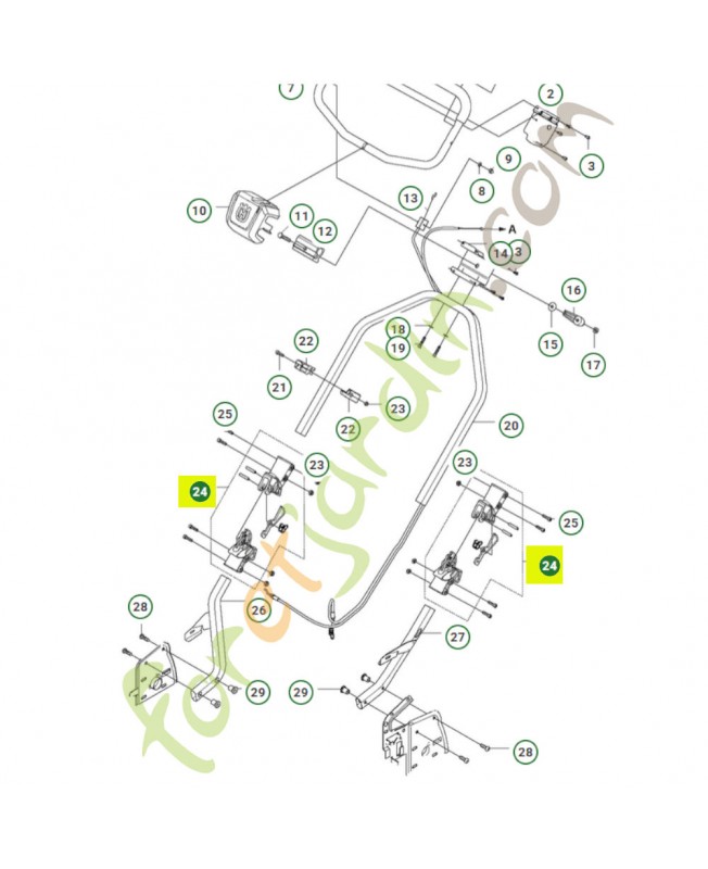 CHARNIÈRE 574230701 - Pièce de détachée Husqvarna