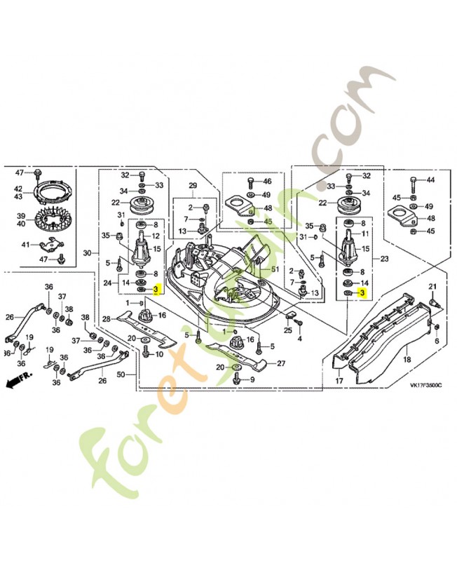 Circlip exterieur, réf. Honda 80052Y09003