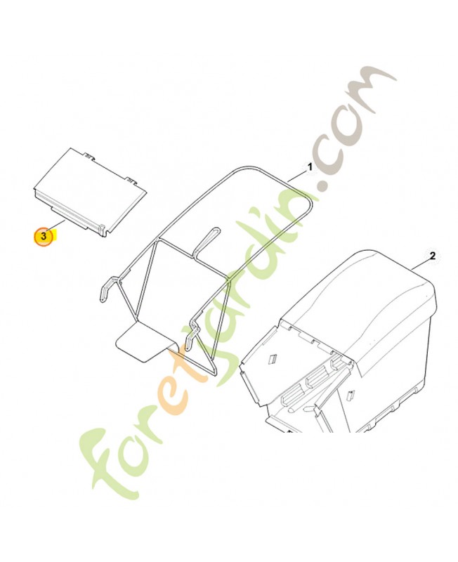 Recouvrement stihl référence 6378-706-0710