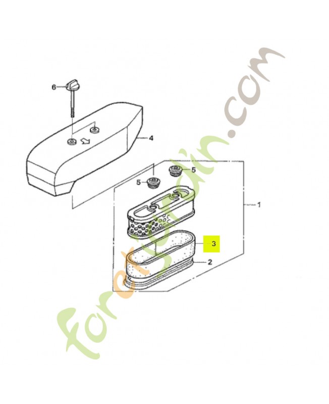 Filtre, exterieur réf. Honda 17218ZE7W02