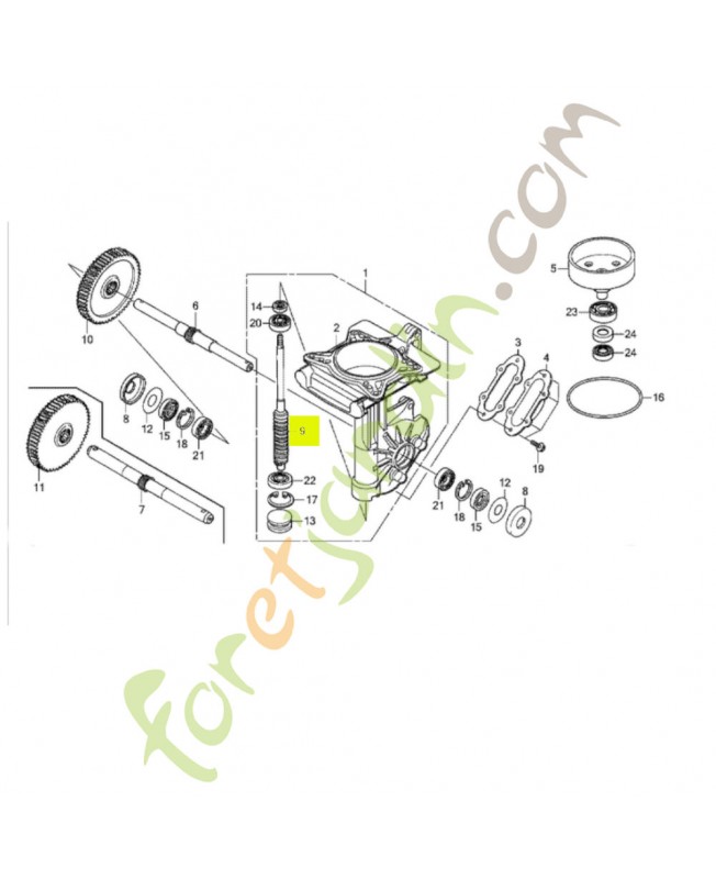 Pignon de commande réf. Honda 23421V18650