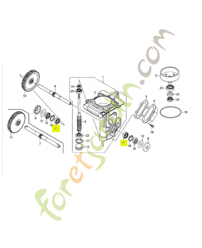 Roulement a billes radial réf. Honda 961006003000