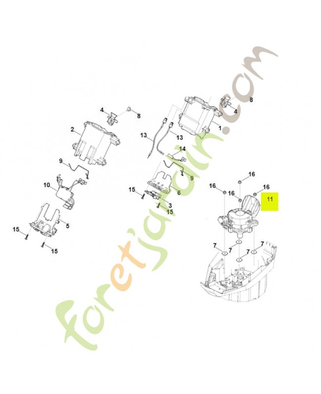 Moteur électrique 6338-600-0220- Pièce détachée Stihl / Vicking