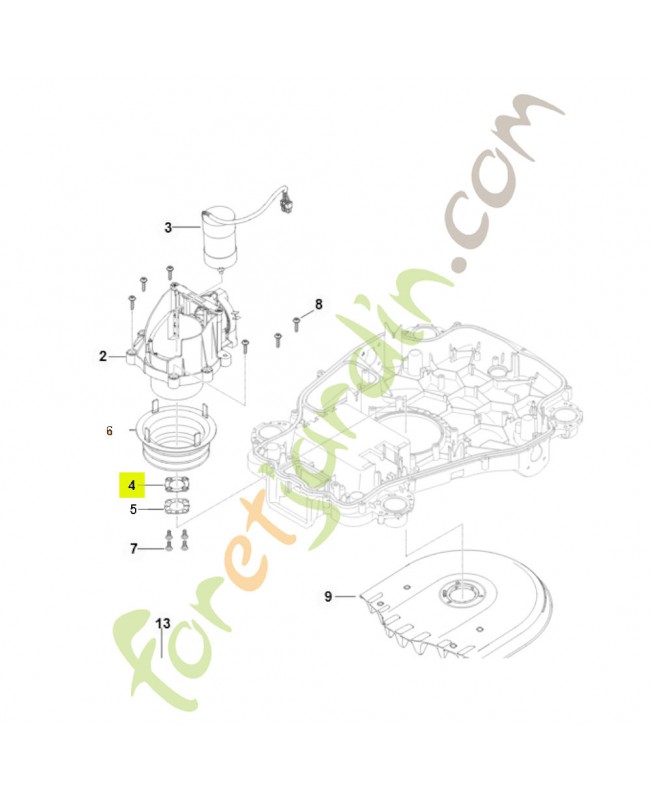 Silent-bloc IA01-706-6400- Pièce détachée Stihl