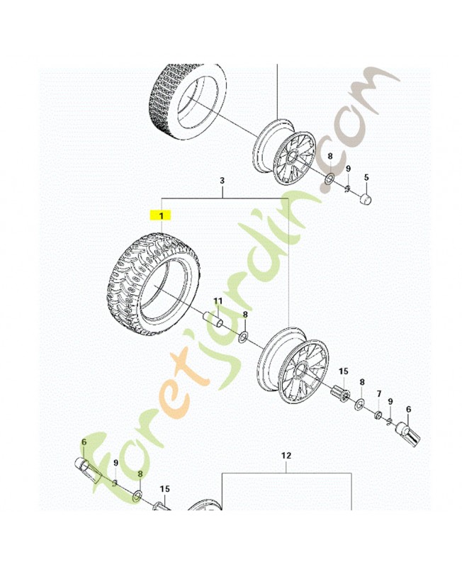 Pneu husqvarna référence 579169601