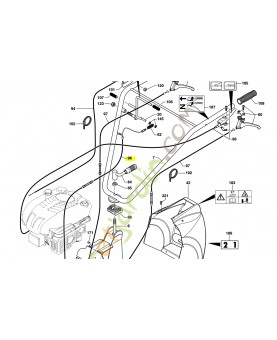 Câble embrayage lame husqvarna référence 531008491
