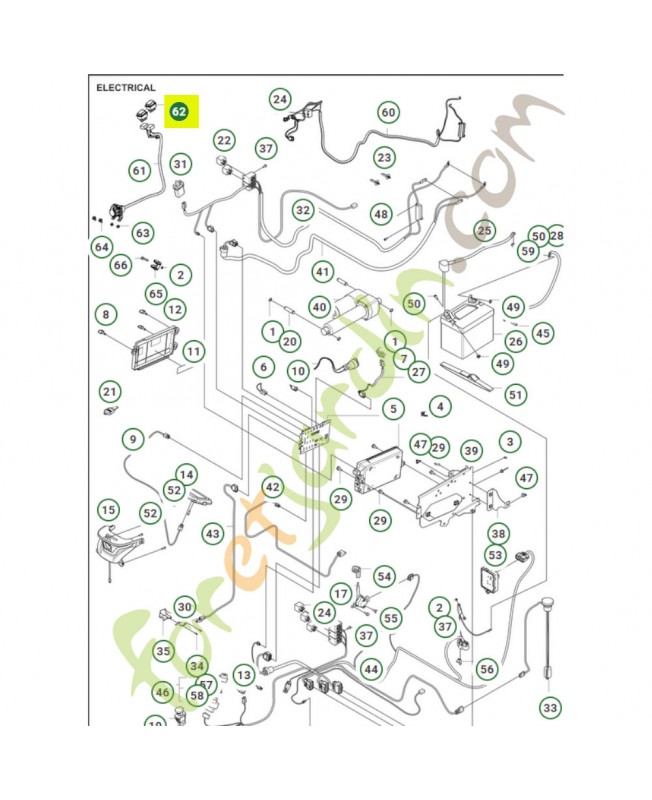 Interrupteur (on)-off référence 593080301 - Pièce détachée Husqvarna