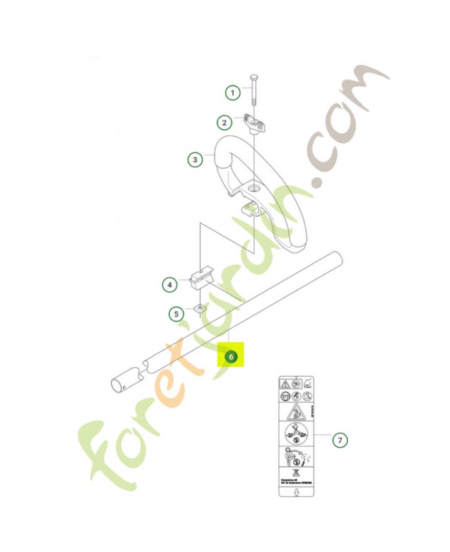 Tube 577061403- Pièce de détachée Husqvarna