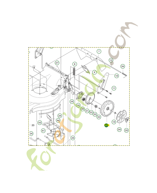 ROUE  husqvarna référence 588749601