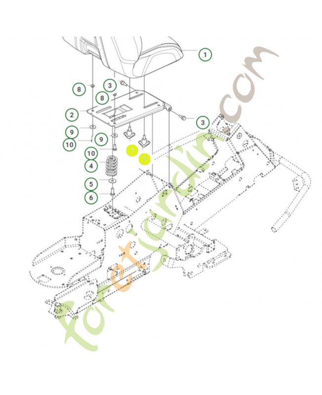 Bouton m8 réf. Husqvarna 585065203