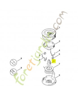 Ecrou a embase m 10 x 1 gauche