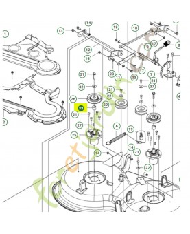 Piece d'espacement 580397501 - Pièce de détachée Husqvarna