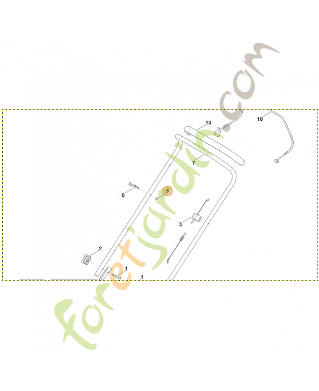 Ecrou m6 stihl référence 9240-216-0900