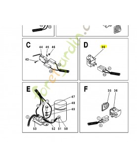 Interrupteur husqvarna ref. 531005957 en stock