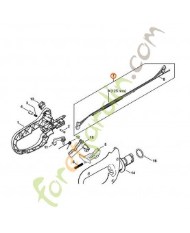 Cable commande des gaz stihl référence 4237-180-1103