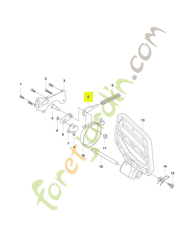 Plaque 585594401 - Pièce détachée Husqvarna