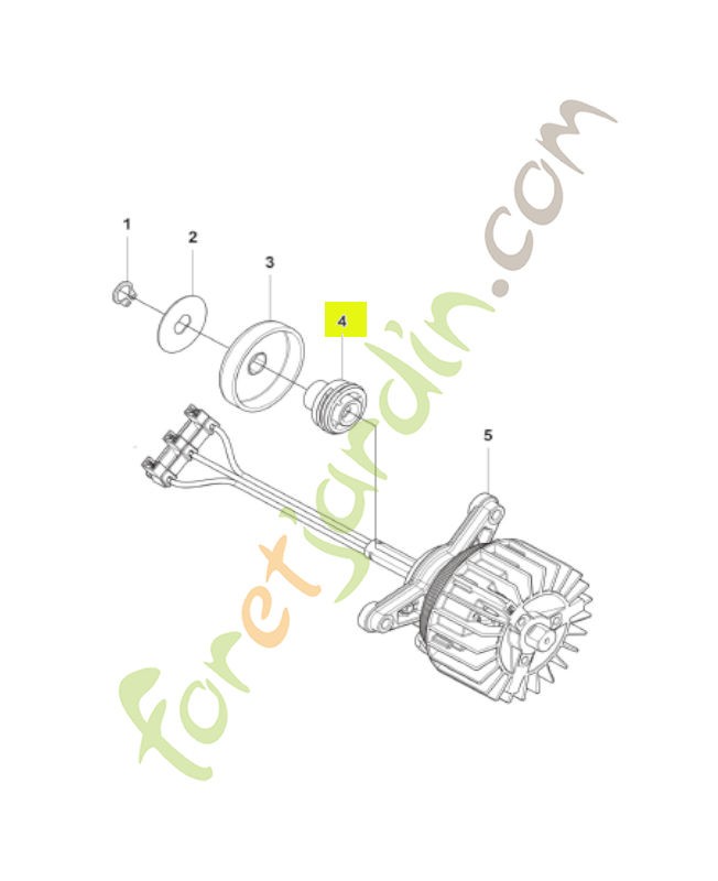 Ressort - Réf. 546714401-Pièce détachée Husqvarna