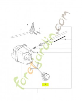 BOUCHON DE RÉSERVOIR COMPLET 577878603. Pièce de rechange Husqvarna