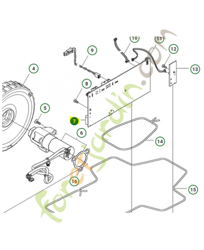 Circuit imprime complet husqvarna référence 592851701