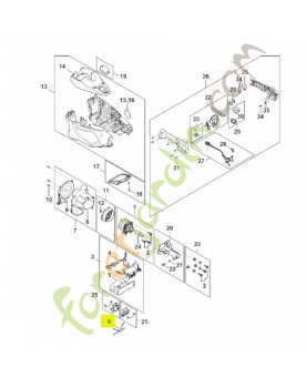 Ressort MA01-791-3100. Pièce détachée Stihl