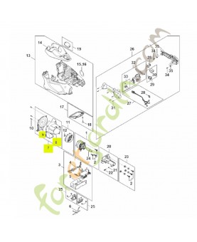 Carter en volute FA01-820-8100. Pièce détachée Stihl