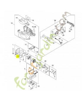 Couvercle FA01-706-3400. Pièce détachée Stihl