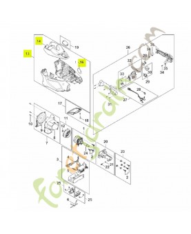 Carter moteur HA04-600-0802. Pièce détachée Stihl