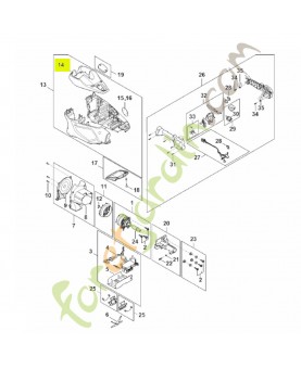 Capot FA01-084-0900. Pièce détachée Stihl