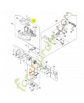 Couvercle FA01-820-8000. Pièce détachée Stihl