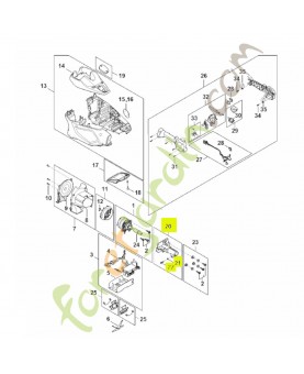 Bride FA01-600-3401. Pièce détachée Stihl