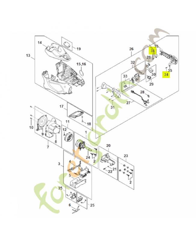 Vis cylindrique is m5 x 12 9022-341-0960. Pièce détachée Stihl