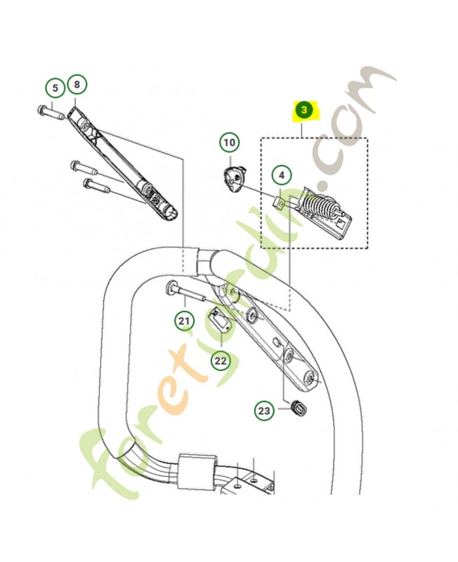 Amortisseur husqvarna référence 589699102
