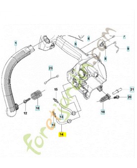 Tuyau d'impulsion husqvarna ref. 589204904