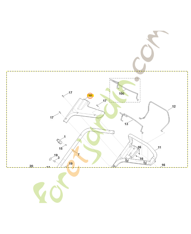 Recouvrement stihl référence 6358-706-0735