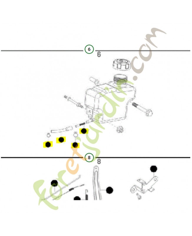 Kit de filtre à carburant husqvarna ref. 579820207