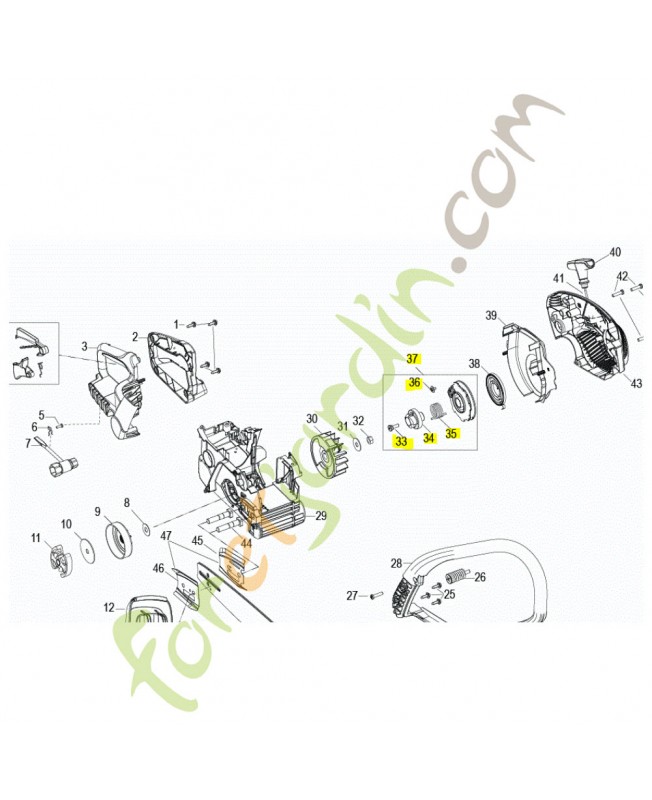Kit poulie husqvarna ref. 576744401 en stock