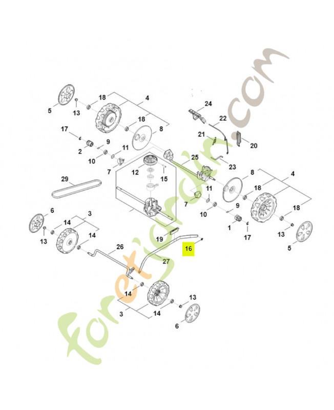 Anneau d'arrêt 9460-620-8015 - Pièce détachée Stihl / Vicking