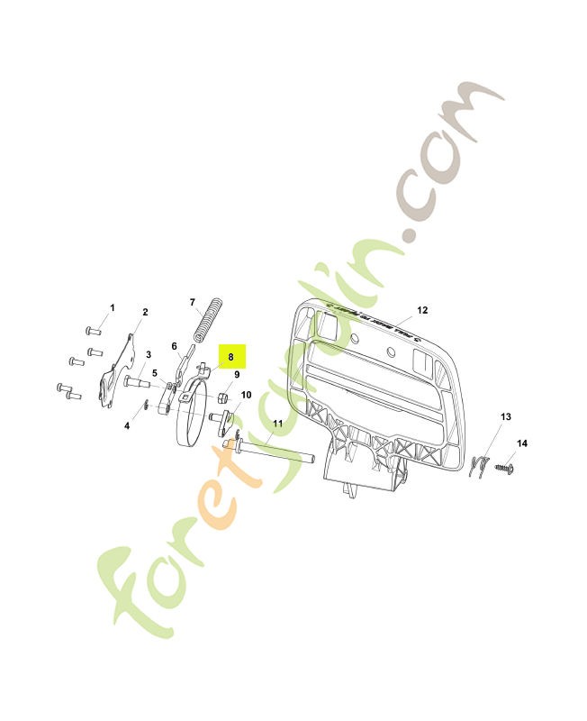 Frein à bande réf. Husqvarna 536629102