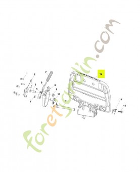 Protection de frein sans insertion réf. Husqvarna 585581302