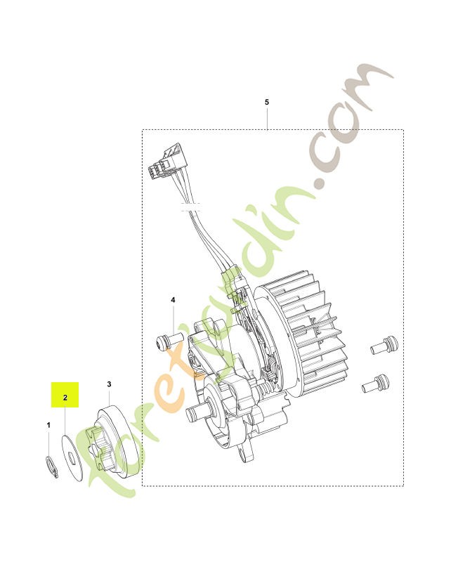 Pignon d'entretoise réf. Husqvarna 548916801