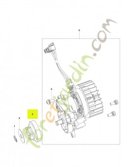 Pignon 7 dents 0,325p assy réf. Husqvarna 548498701